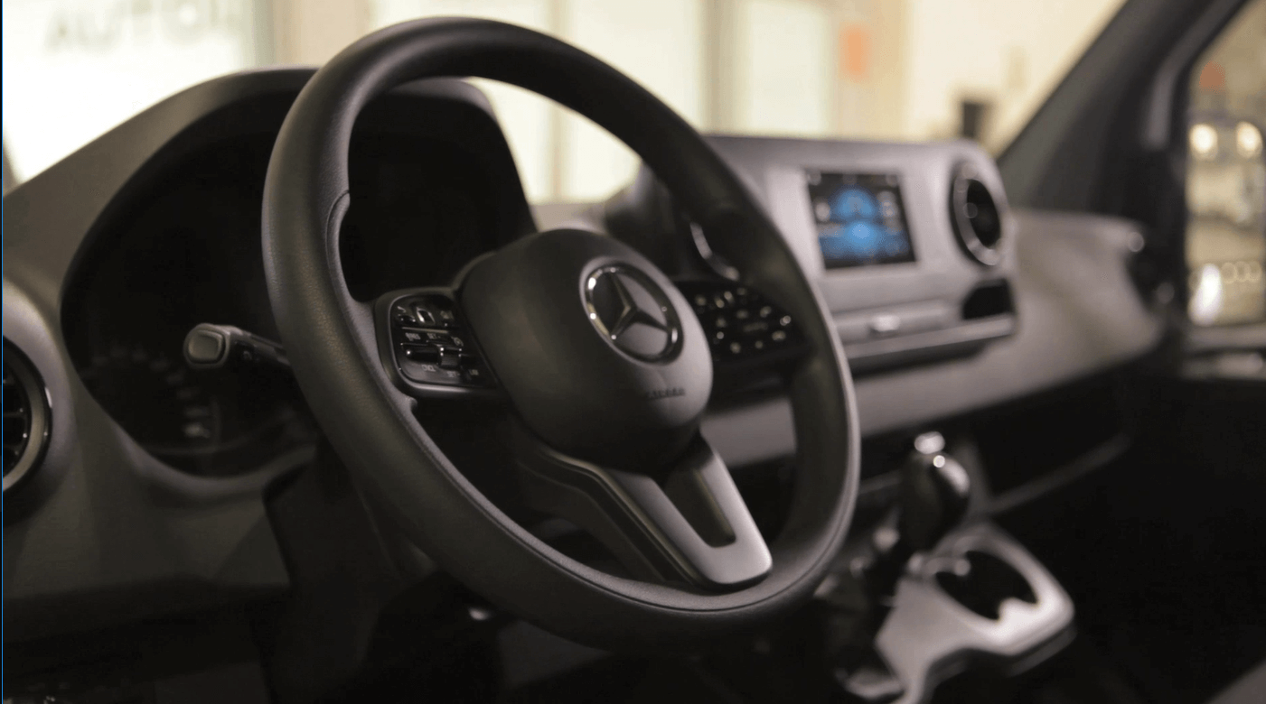 Interior del Mercedes-Benz Sprinter